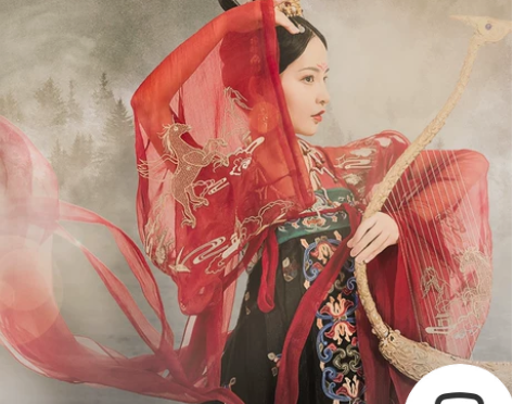 都城南庄汉服 菩提镜 中大袖齐胸襦裙女黑色...