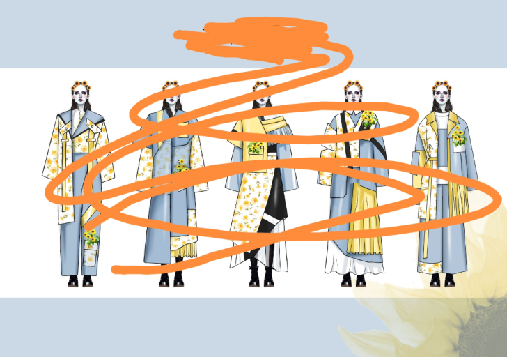 服装效果图,款式图,现图。可画。