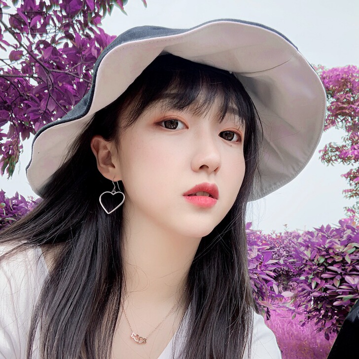 日本uv双面渔夫帽女夏网红百搭遮脸大帽檐遮...