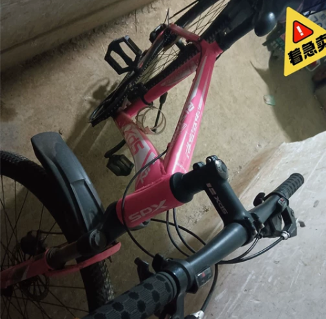 喜德盛粉红色山地自行车，27寸21速 感兴...