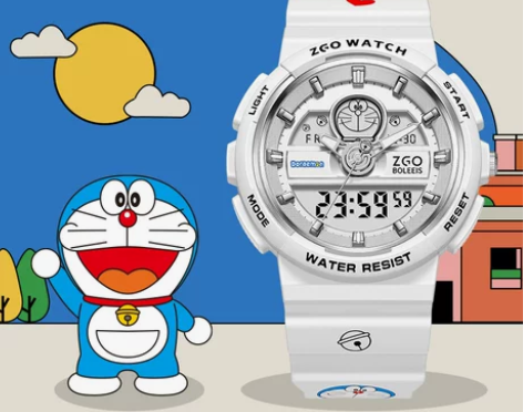正港ZGOx哆啦A梦联名款手表女初高中小学...