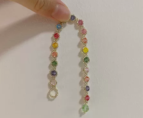 清新糖果色！自制施家gema同款配色水晶串...