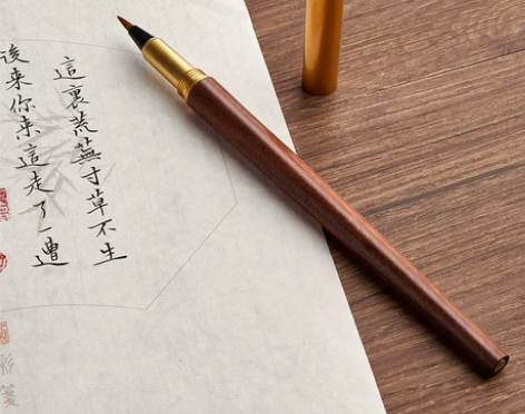 六品堂毛笔 钢笔式高档套装纯狼毫小楷软笔抄...