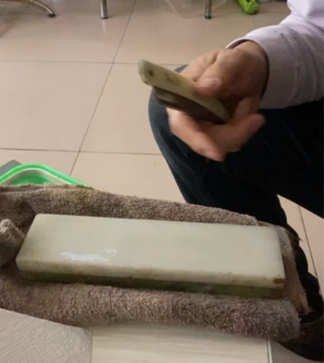 磨刀石,天然玉石,磨剃刀出锋出镜面,不退不...