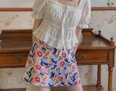 小野智恩 甜梦少女 自带温柔buffの衬衫...