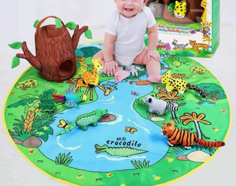 jollybaby婴幼儿游戏毯宝宝早教益智...