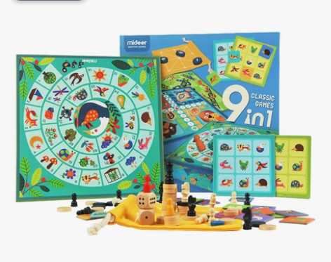 mideer弥鹿儿童九合一桌游宝宝益智早教...
