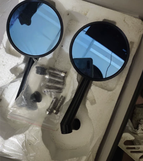 全新防蓝光摩托车反光镜+车锁MSX125 ...