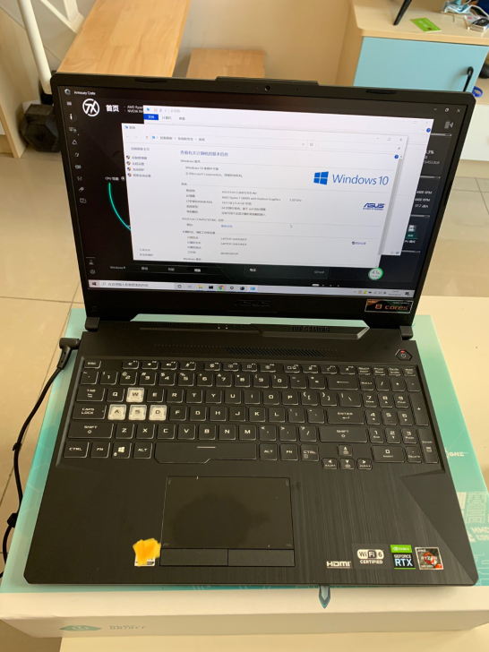 华硕天选2，AMD 5800H 8核心16...