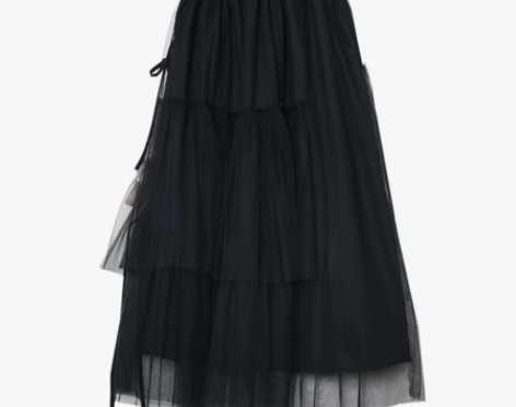 纱裙蛋糕裙不规则半身裙秋冬女2019新款中...