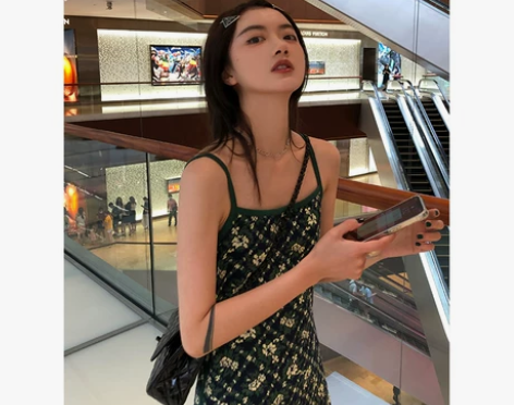 littledry不油 空谷幽兰 针织碎花...