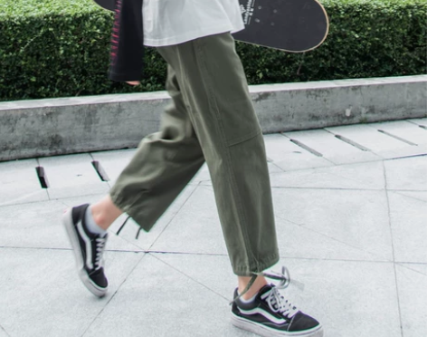 休闲裤 军绿色工装裤L码（125-138斤...