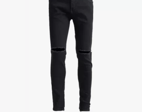 破洞牛仔裤 破洞牛仔裤小脚裤BIGFORS...