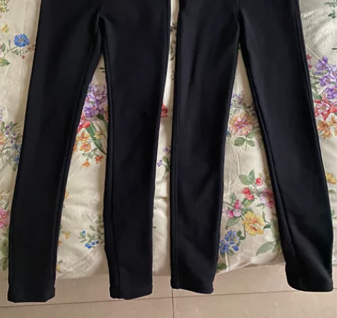 女款加绒小脚裤，黑色铅笔裤，女黑色加绒小脚...