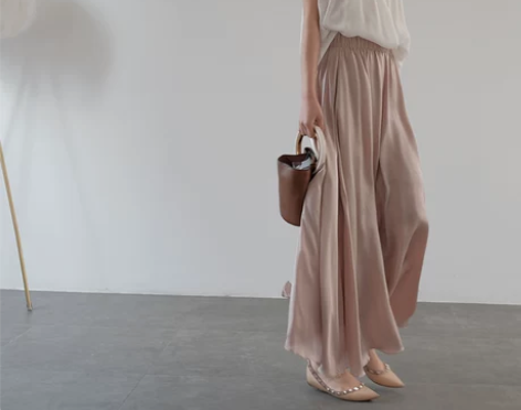 雪纺阔腿裤女休闲裤高腰长款直筒裤度假沙滩裤...