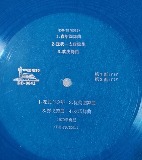 青年圆舞曲  10寸薄膜唱片 经典曲目见盘...