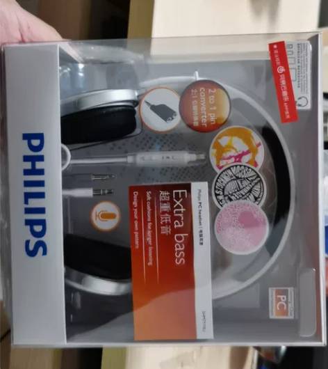 飞利浦（PHILIPS）头戴式耳机有线耳机...