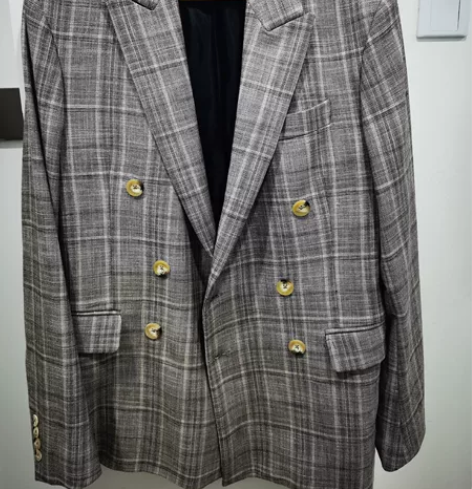 ZARA  男士西装外套  S码  肩宽4...