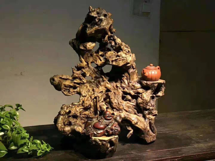 崖柏，形如山湖式如山，自然形成，品相如图，...