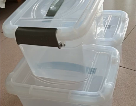 【3个11.8元包邮】全新透明加厚收纳箱塑...