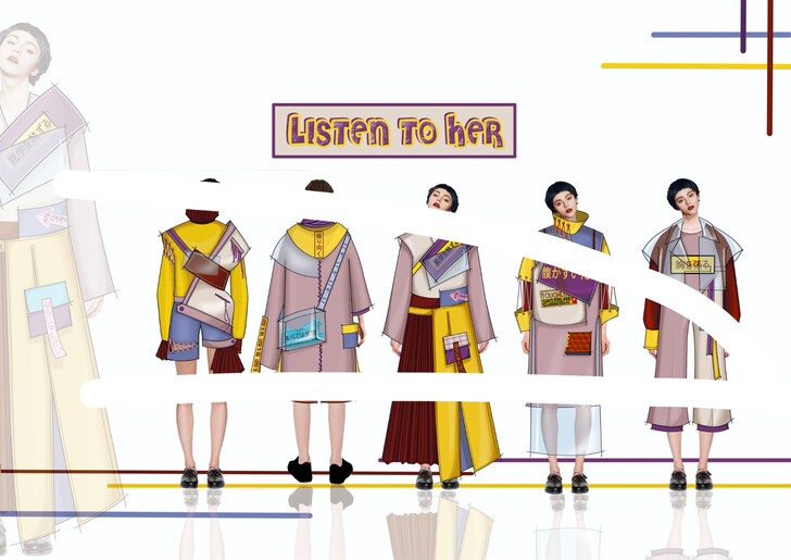 服装设计 服装效果图款式图ps格式