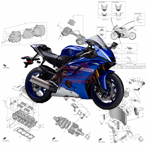 雅马哈YZF-R6摩托车配件外壳挡风仪表大...