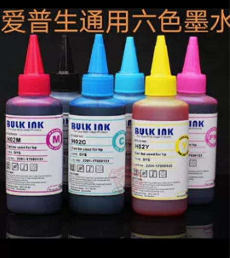 爱普生喷墨打印机专用六色墨水大瓶装，兼容爱...