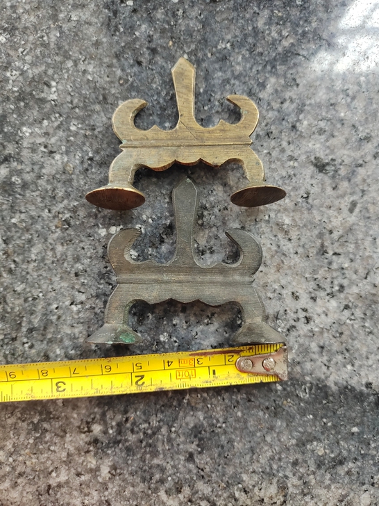 老铜笔架，老铜器，文房用品，毛笔架，宽6....