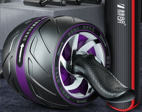 闲置 自动回弹健腹轮腹肌速成神器男收腹卷健...