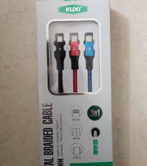 一拖三毫无压力全新未拆封快充充电线有意者私...