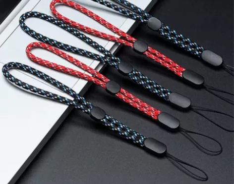 手机挂绳麻花短款 简约白搭腕绳，简单出行，...