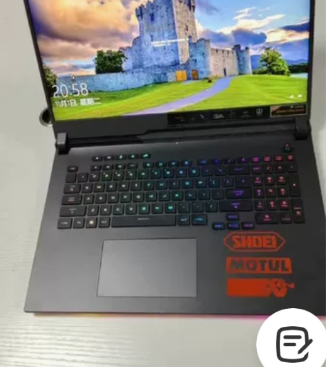 17寸Rog魔霸5Plus高端游戏本，发光...