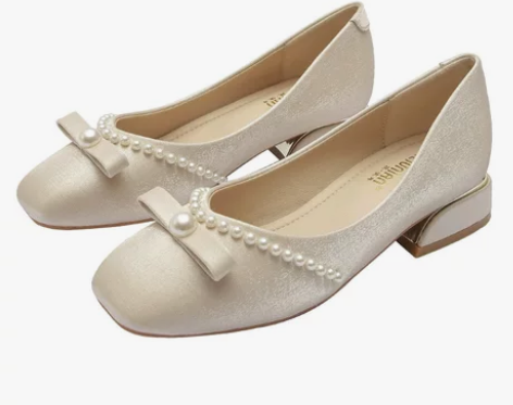 婚鞋 玛丽珍鞋 结婚穿了一次 便宜出～ 感...