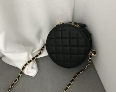 包包女2022新款潮网红同款纯色迷你小圆包...