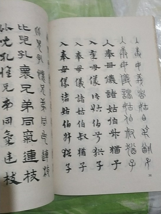 老书法字帖，趙松雪书六体千字文，大十六开品...