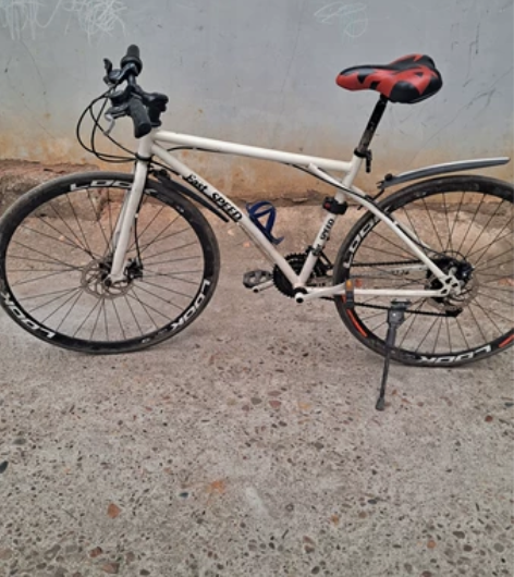 全铝车架超窄实心26吋胎公路自行车，禧玛诺...