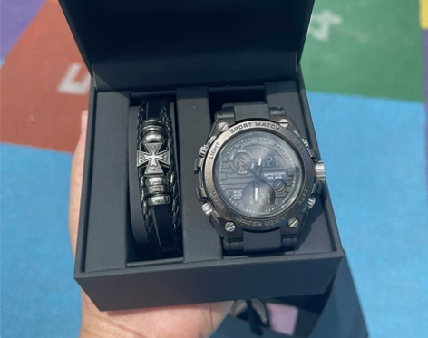 手表男士运动多功能青少年初高中学生潮流特种...