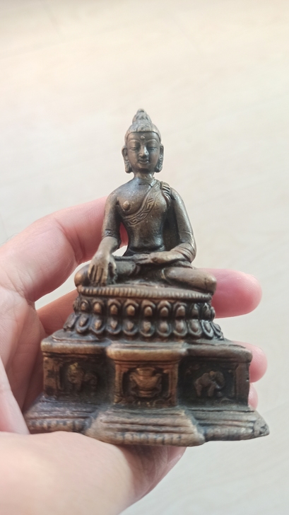 佛像老铜佛像，尼泊尔铜佛像，年代不详，喜欢...