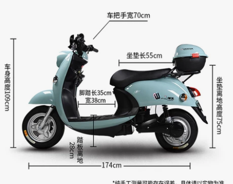 五羊电动车小龟王轻便摩托车男女成人高速代步...