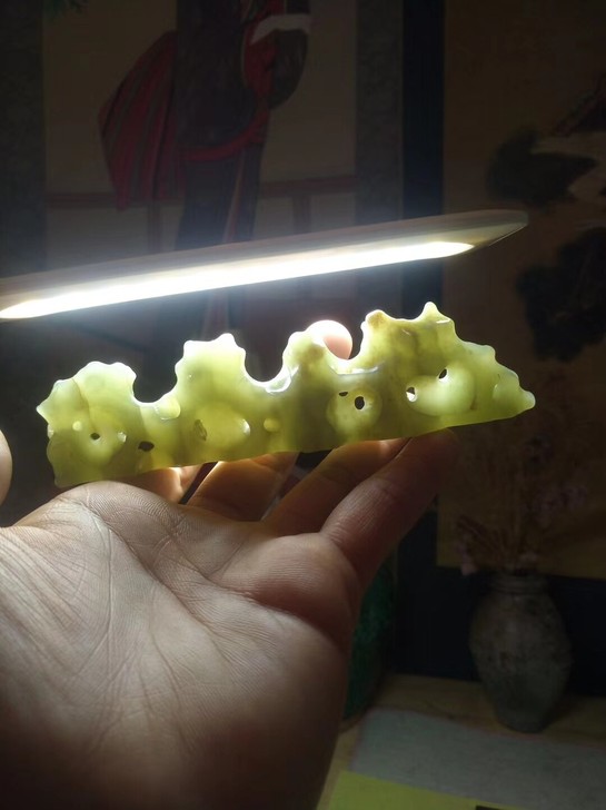 和田玉，文房器，山子，笔架，镇纸，手把件#...
