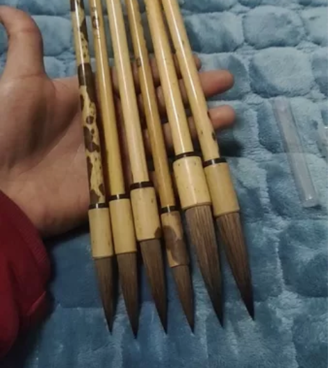 鼠须精品毛笔，都是实拍图，喜欢书法的朋友来...