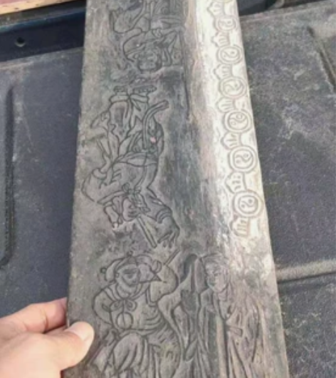 老印板    一面雕刻西游记    一面雕...