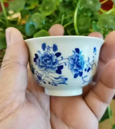 景德镇 花卉正德杯 供春窑 口径：7cm ...