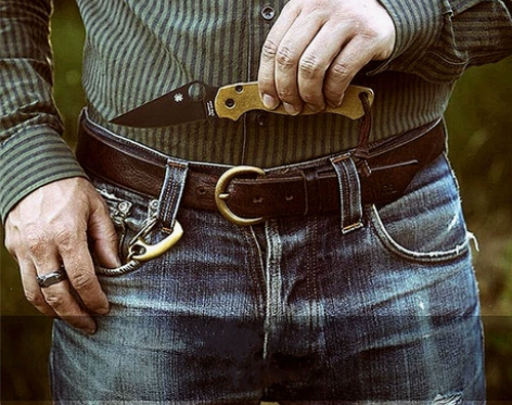 古着中古vintage腰带皮带头层牛皮意大...