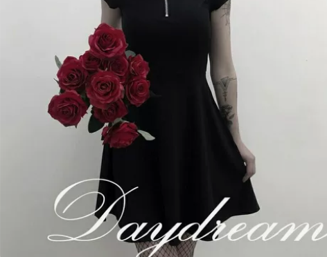 白昼梦 日系硬妹原宿暗黑系朋克风衬衫领拉...