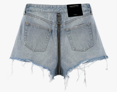 ins设计感牛仔短裤女春夏新款韩版修身显瘦...