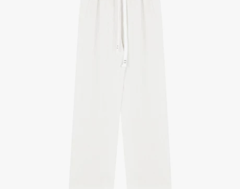 黑色垂感直筒休闲裤女装秋季高腰小个子宽松百...