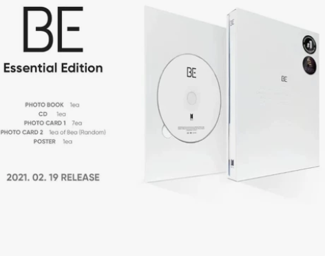 BTS防弹少年团BE签名版 CD唱片+小卡...