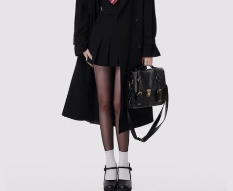 万圣节校园小说女主 假两件连衣裙女秋学院风...