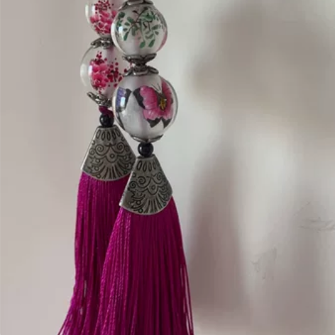 手工艺品瓶中画,纯手工画的,中国风挂件,可...